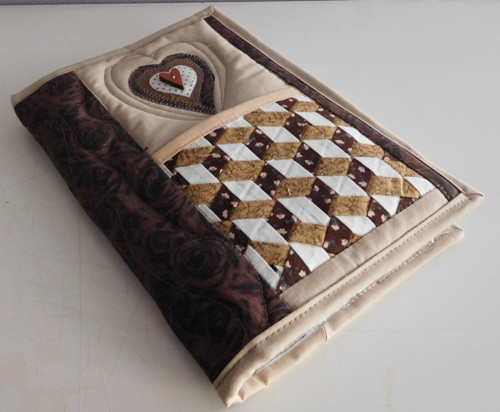Obal na knihu s kapsou - patchwork — foto 1