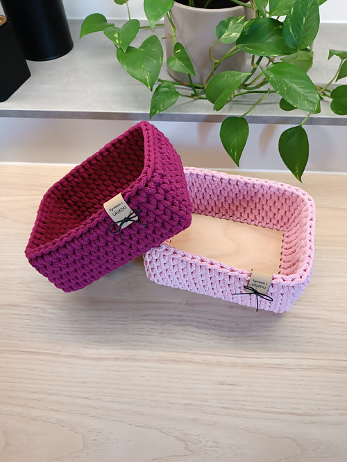 Háčkované košíky — foto 1