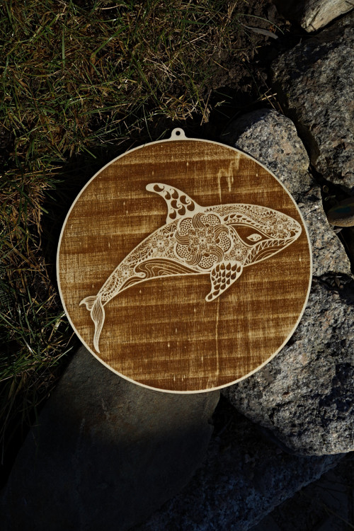 Mandala fish tmavá