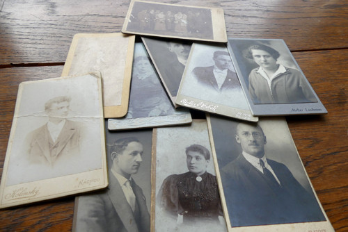 10 kusů kabinetních fotografií, kabinetky