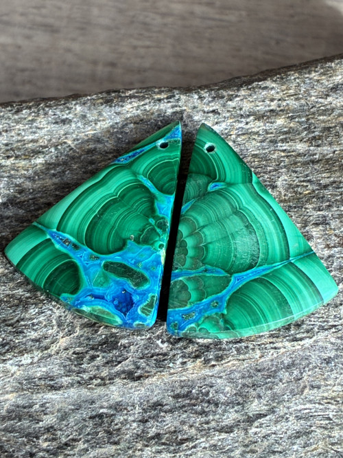 CHRYZOKOLA-Malachit- přírodní minerál,Afrika 59 Ct