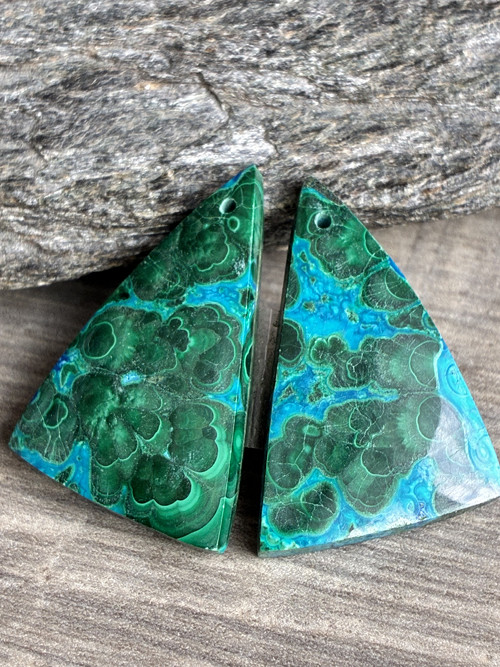 CHRYZOKOLA-Malachit-přírodní minerál, Afrika 54 Ct