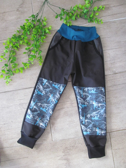 Kalhoty SOFTSHELL-jaro podzim -Dvojitá Kolena