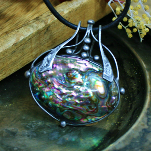 Duhová mušle Abalone, — foto 1
