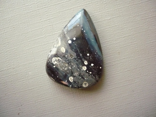 Kabošon - obsidián modrý 29 mm, č.10f