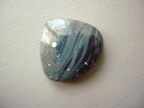 Kabošon - obsidián modrý 26 mm, č.15