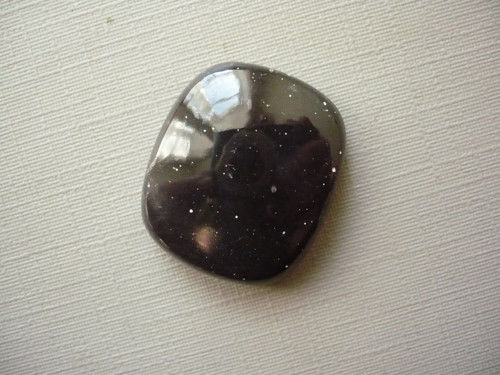 Kabošon - obsidián modrý 22 mm, č.28f