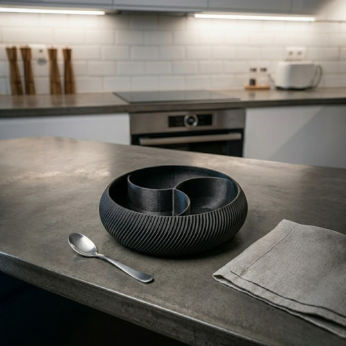 Designová miska na chipsy - Černá