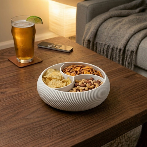Designová miska na chipsy - Bílá — foto 1