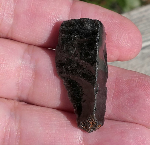 Surový obsidián stříbrný V2586 — foto 1