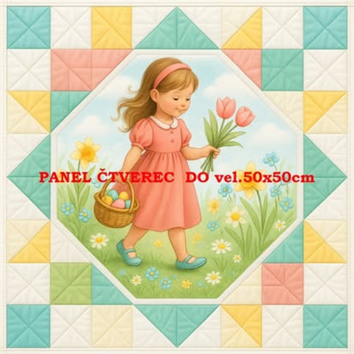 Bavlněný panel 45x45 cm - skladem — foto 1