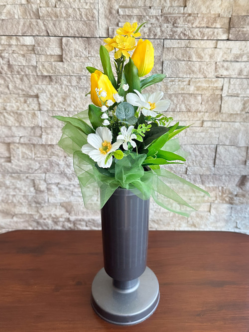 Smuteční kytice - žlutý tulipán