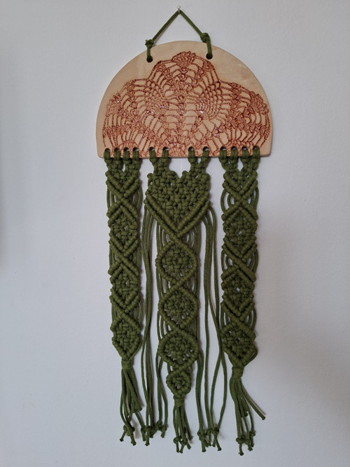 Srdcové macramé