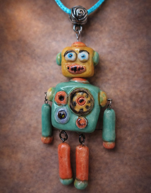 Originální keramický robot.