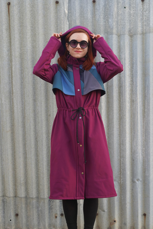 Kabát GEO mauve, vel. L-XL