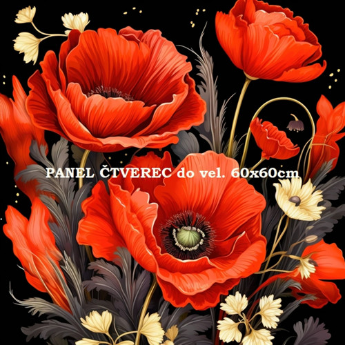 Bavlněný panel 40x40 cm - skladem — foto 1