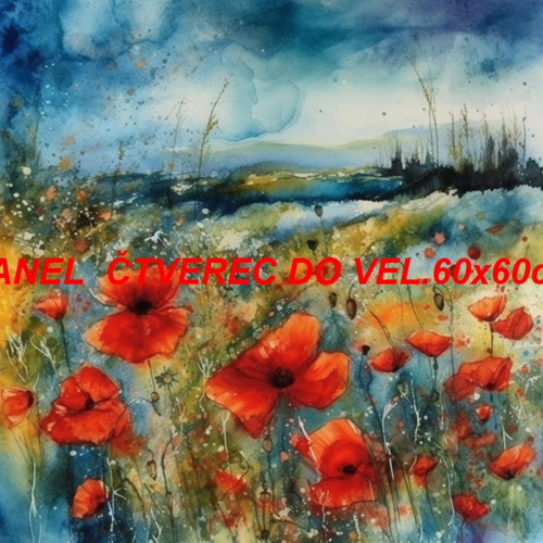 Bavlněný panel 50x50 cm - skladem — foto 1