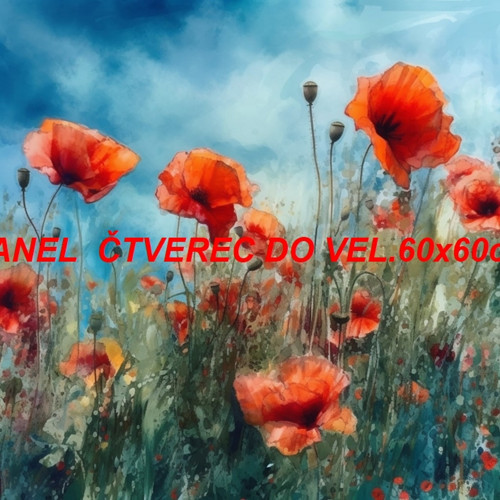 Bavlněný panel 50x50 cm - skladem — foto 1