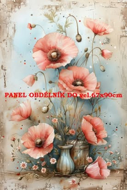 Bavlněný panel 10x15 cm - skladem