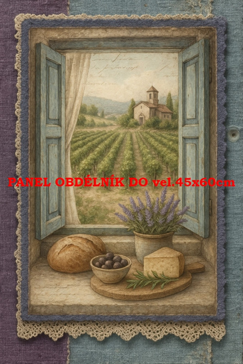 Bavlněný panel 17x25 cm - skl​adem — foto 1