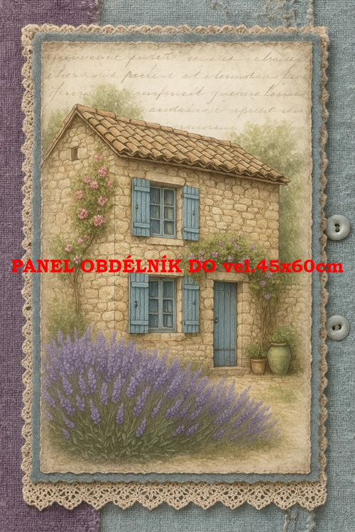 Bavlněný panel 17x25 cm - skl​adem