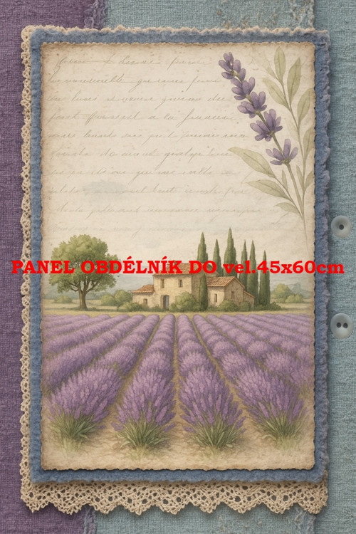 Bavlněný panel 17x25 cm - skl​adem