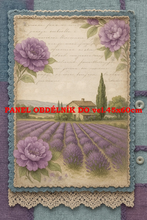 Bavlněný panel 17x25 cm - skl​adem