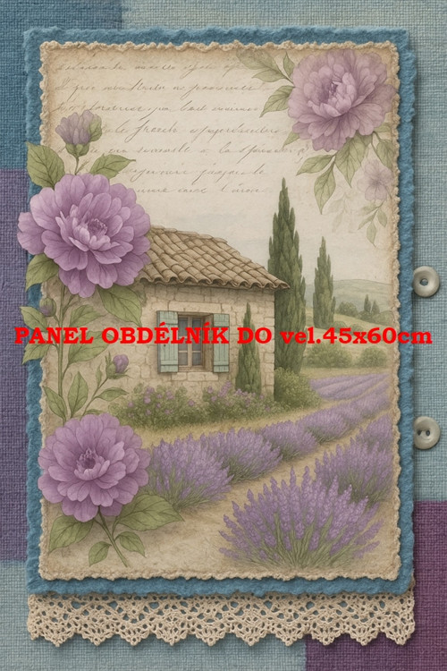 Bavlněný panel 17x25 cm - skl​adem