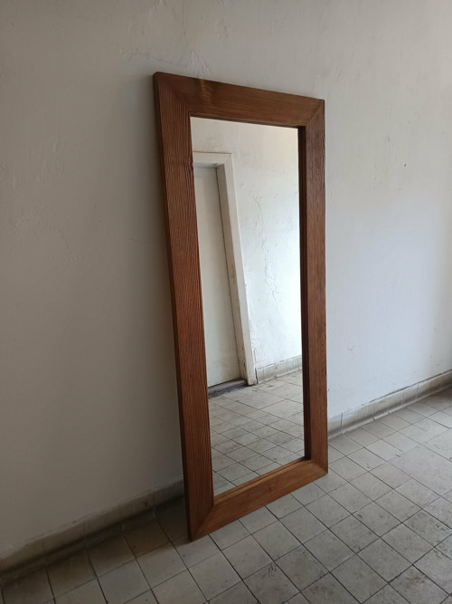 Dřevěné zrcadlo stařené 180 x 80 cm