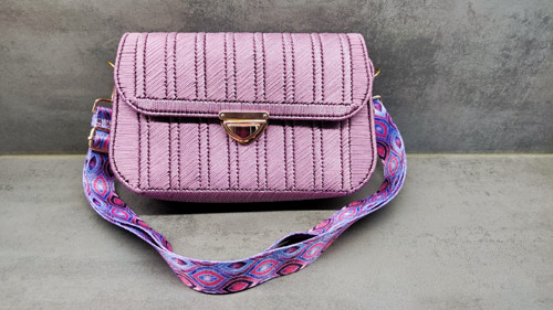 Starorůžová crossbody kabelka