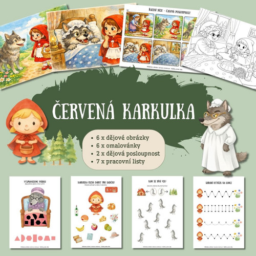 Červená Karkulka - soubor aktivit (PDF k tisku)