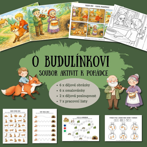 O Budulínkovi - soubor aktivit (PDF k tisku)