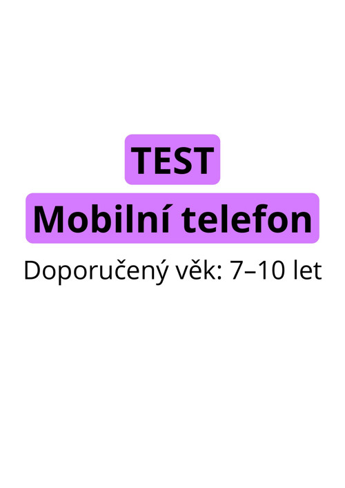 TEST – Mobilní telefon (PDF)