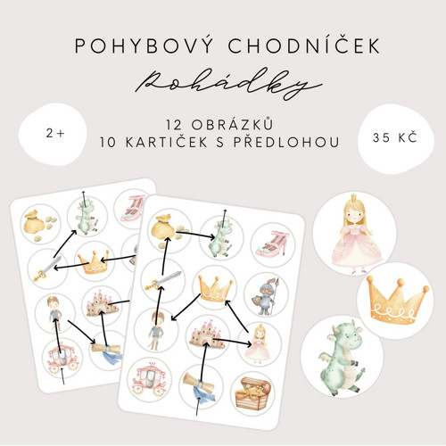 Pohybový chodníček - pohádky (PDF - tisk)