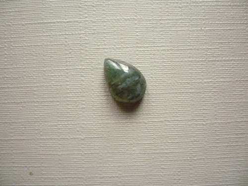 Kabošon - achát mechový 10 mm, č.15Af
