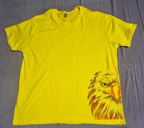 Žluté unisex tričko vel.3XL 100% bavlna