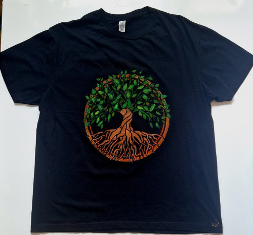 Černé unisex tričko vel.XL 100% bavlna