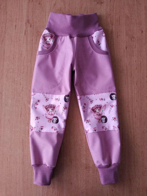 Softshelky s fleesem víla