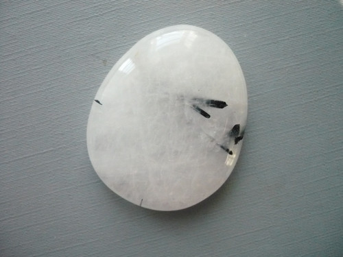 Placka - křišťál s turmalínem 40 mm, č.378s