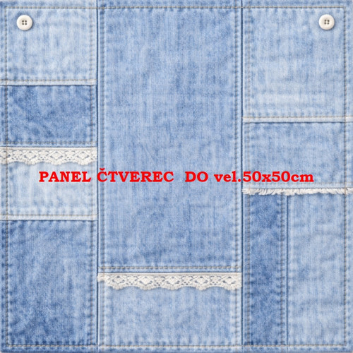 Bavlněný panel 10x10 cm
