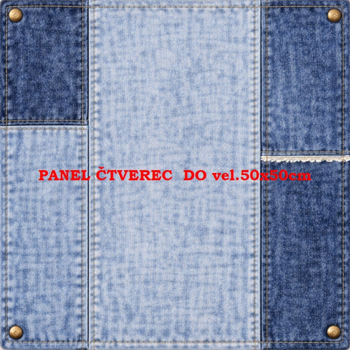 Bavlněný panel 10x10 cm