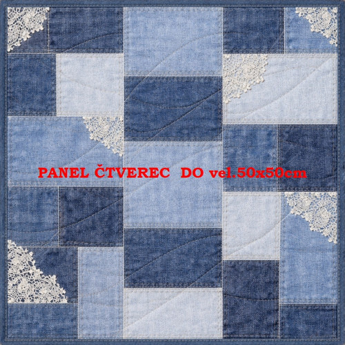 Bavlněný panel 10x10 cm — foto 1
