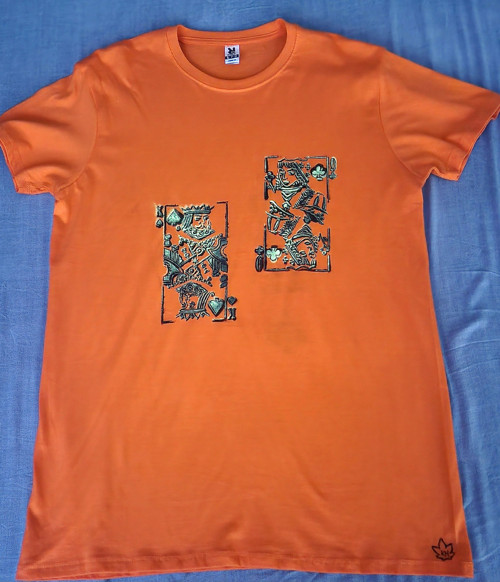 Oranžové unisex tičko vel.L 100% bavlna