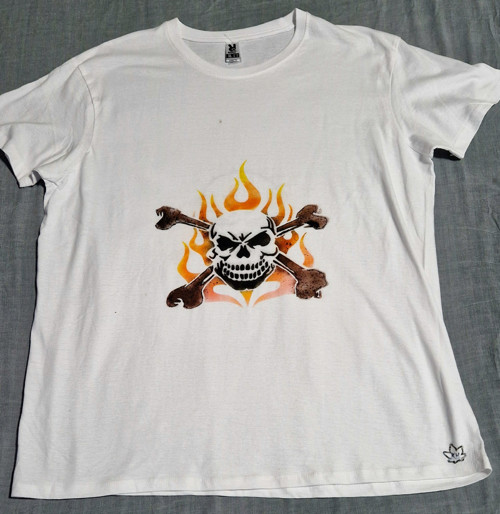 Bílé unisex tričko vel.XL 100% bavlna