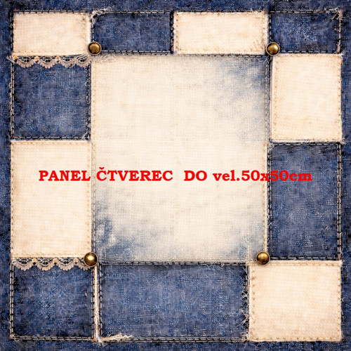 Bavlněný panel 10x10 cm