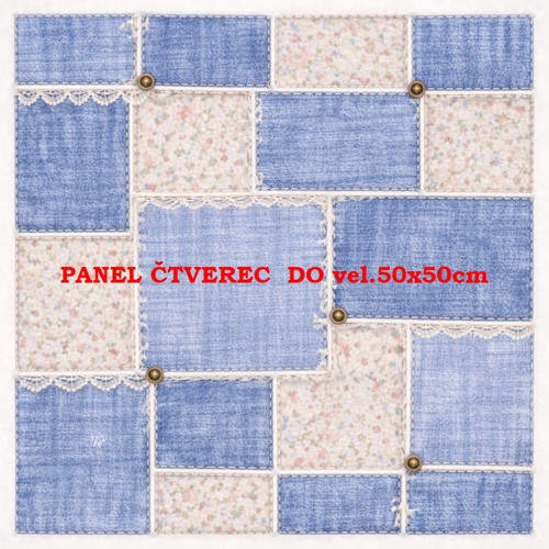 Bavlněný panel 10x10 cm