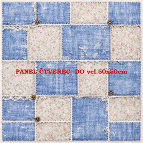 Bavlněný panel 10x10 cm