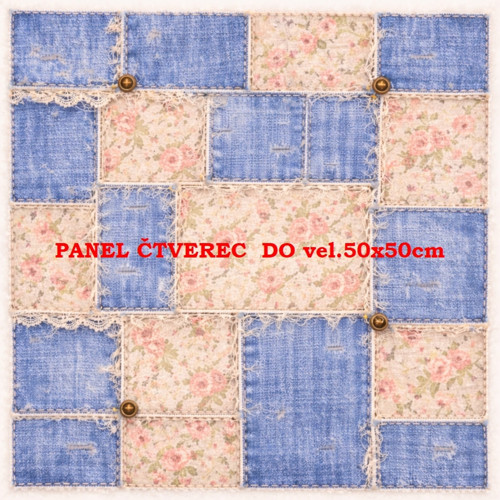 Bavlněný panel 10x10 cm