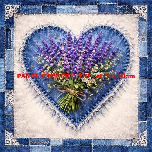 Bavlněný panel 10x10 cm