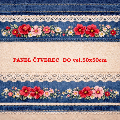 Bavlněný panel 10x10 cm